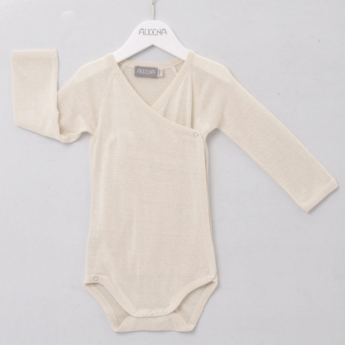 Bourette Silk Long-Sleeved Kimono/Wrap Baby-Body