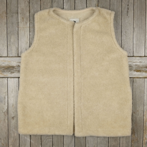 Women's Open Waistcoat in Organic Wool