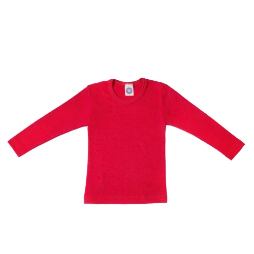 Long-Sleeved Vest in Organic Wool & Silk Long-Sleeved Vest in Organic Wool & Silk