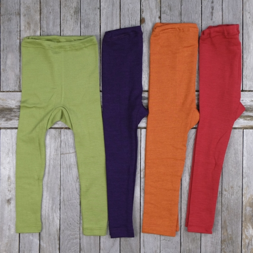 Children's Wool & Silk Leggings