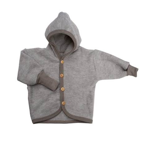 Warm Baby Jacket in Wool & Organic Cotton Fleece