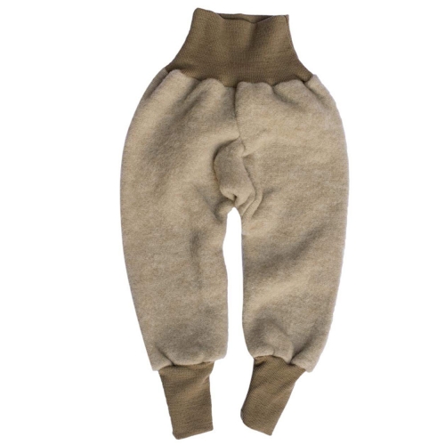 Warm Baby Pants in Merino Wool & Organic Cotton Fleece