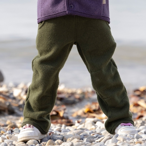 Trousers in Boiled Organic Merino Wool
