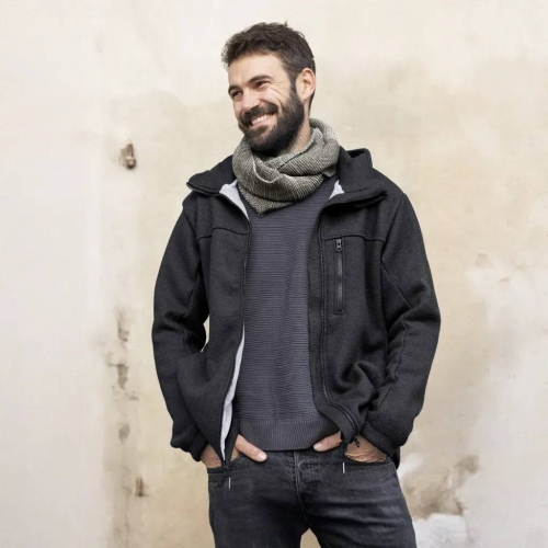 Men's Organic Boiled Merino Wool Jacket