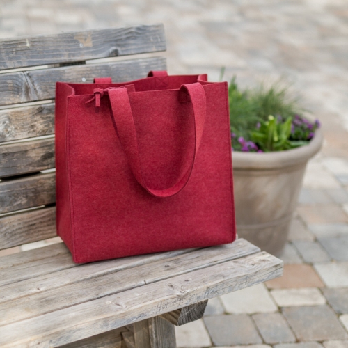 Organic Felted Wool Shopping Bag