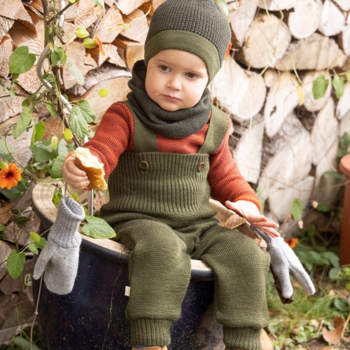 Dungarees in Organic Merino Wool