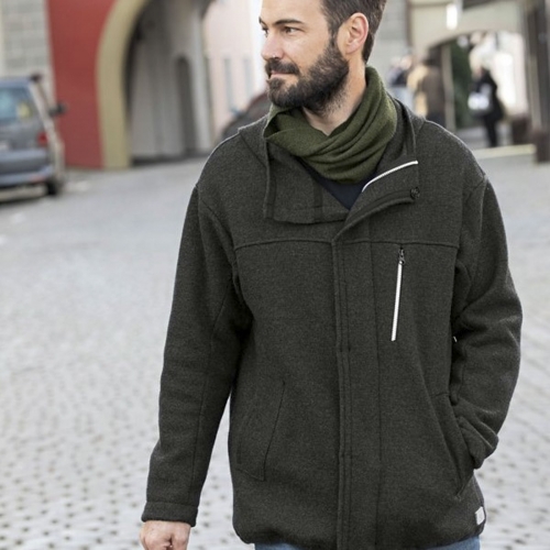 Men's Organic Boiled Merino Wool Parka