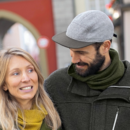 5-Panel Cap in Boiled Organic Merino Wool