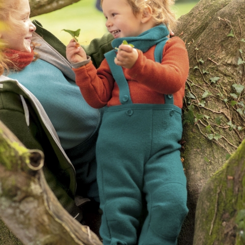 Amazing Boiled Wool Trousers with Straps