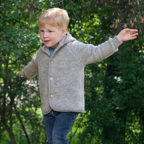 Angel Baby Jacket in Merino Wool Fleece Angel Baby Jacket in Merino Wool Fleece