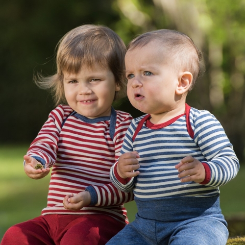 Fine Organic Merino Baby-Body, Machine-Washable Fine Organic Merino Baby-Body, Machine-Washable