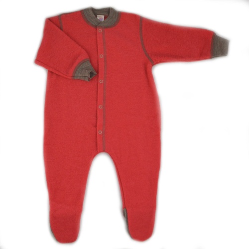 Babygrow / Pyjamas in Organic Merino Wool With Feet Babygrow / Pyjamas in Organic Merino Wool With Feet
