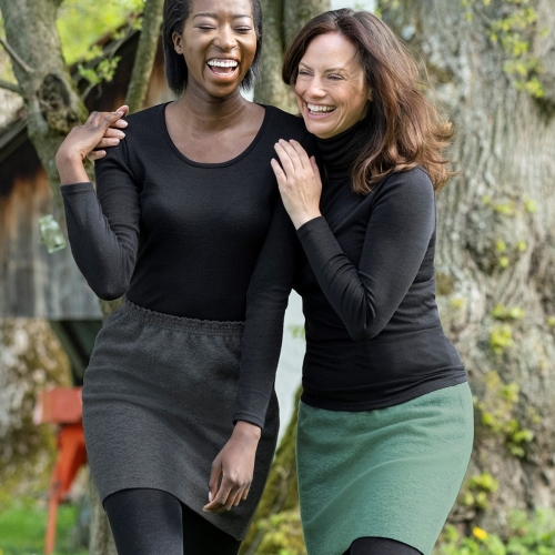 Women's Skirt in Organic Boiled Wool