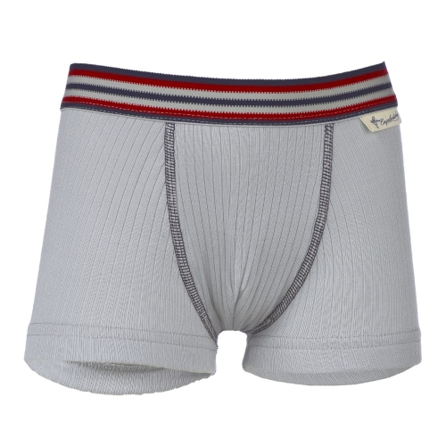 Boy's Ribbed Boxer Style Pants In Organic Cotton