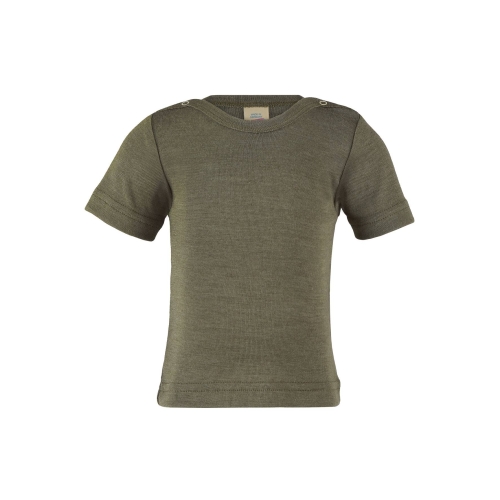 Organic Wool & Silk Baby Shirt with Shoulder Poppers Organic Wool & Silk Baby Shirt with Shoulder Poppers
