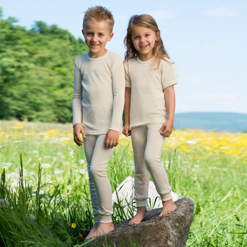 Fine Merino Wool Long Johns  Children's leggings in 100% soft Merino wool