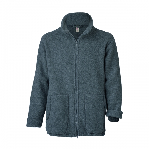 Adults Organic Merino Wool Fleece Jacket With Cuffs Adults Organic Merino Wool Fleece Jacket With Cuffs