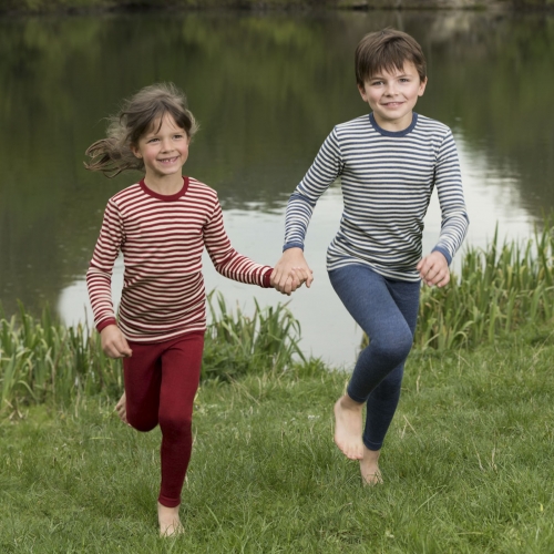 Kids Thermals in Merino Wool and Silk - Keep Legs Warm