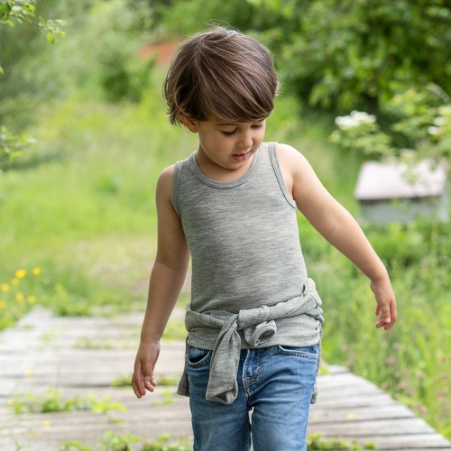 Wool & Silk Sleeveless Vest