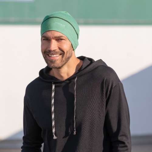 Men's Interlock Hoody in Merino Wool and Silk with 2% Elastane Men's Interlock Hoody in Merino Wool and Silk with 2% Elastane