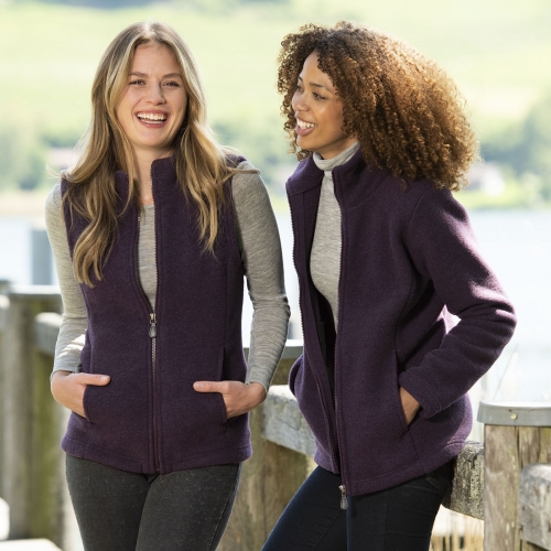 Women's Fitted Merino Wool Fleece Bodywarmer