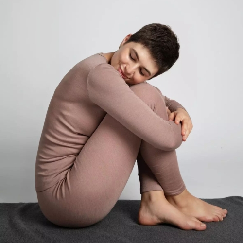 Women\'s Leggings in Merino Wool & Silk