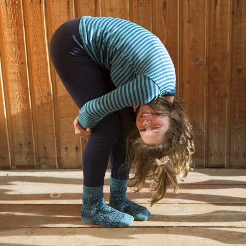 Organic Wool & Silk Leggings for 2-16yrs