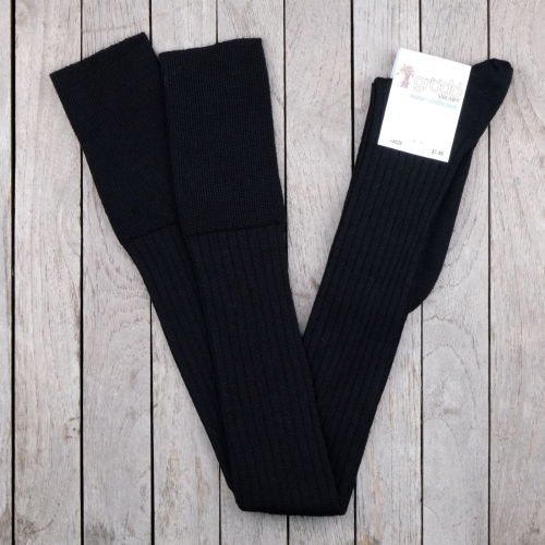 Adult\'s Extra Long Over the Knee Socks In Organic Wool & Cotton