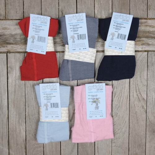 Baby Tights in Organic Wool & Cotton