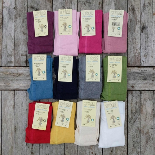 Children's Plain Tights in Organic Cotton