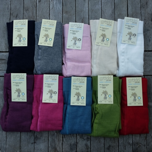 Children's Plain Tights in Organic Cotton Children's Plain Tights in Organic Cotton
