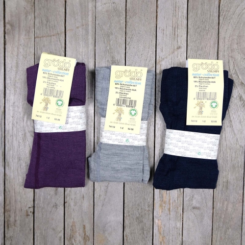 Children's Tights in Organic Wool & Cotton