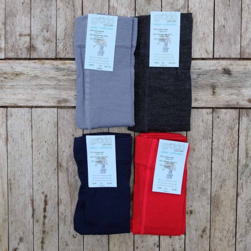 Children's Machine-Washable Leggings in Wool & Cotton