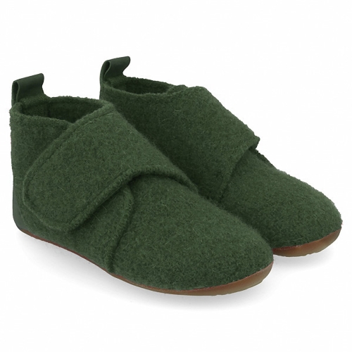 Boiled Wool Children's Bello Slipper with Rubber Sole