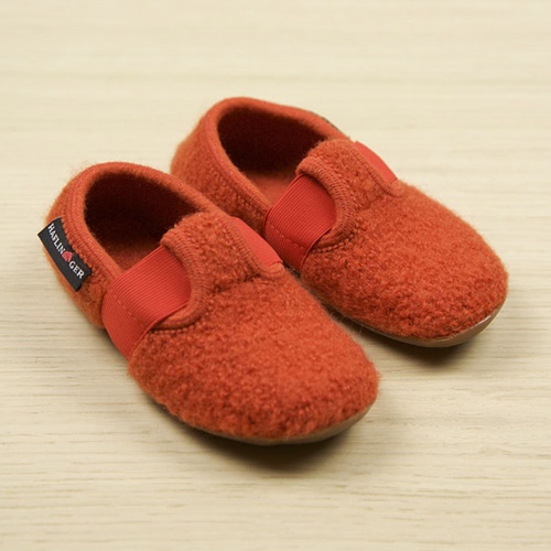 Jonas T-Bar Slipper in Boiled Wool with Rubber Sole Jonas T-Bar Slipper in Boiled Wool with Rubber Sole