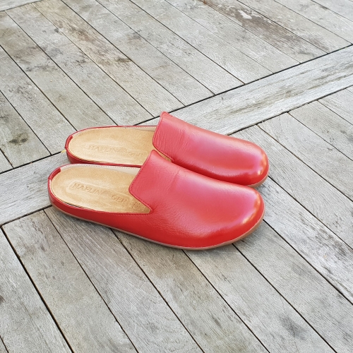 Soft Leather Slippers With A Rubber Sole Soft Leather Slippers With A Rubber Sole