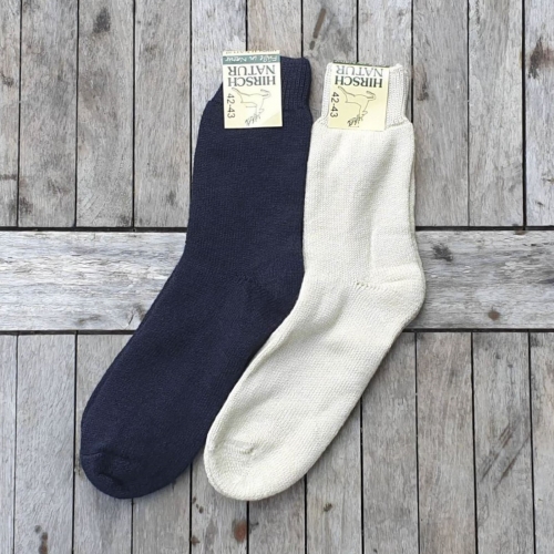 Adult's Organic Wool & Silk Terry Socks