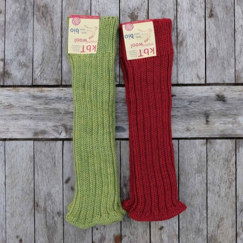 Children's Ribbed Legwarmers in Organic Wool