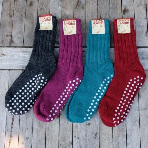 Adult's Non-slip House Socks in Wool