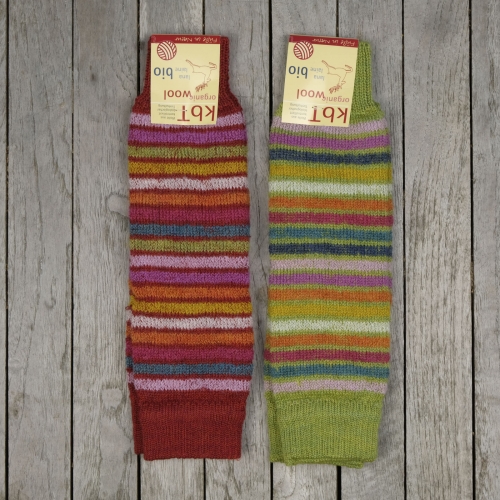 Children's Organic Wool Terry Striped Legwarmers Children's Organic Wool Terry Striped Legwarmers