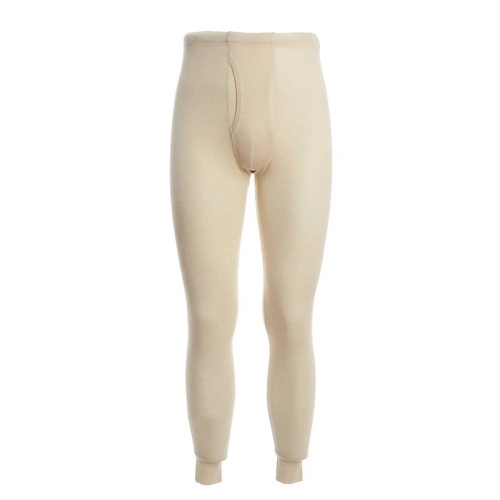Men's Long Johns with Fly in Organic Wool & Silk
