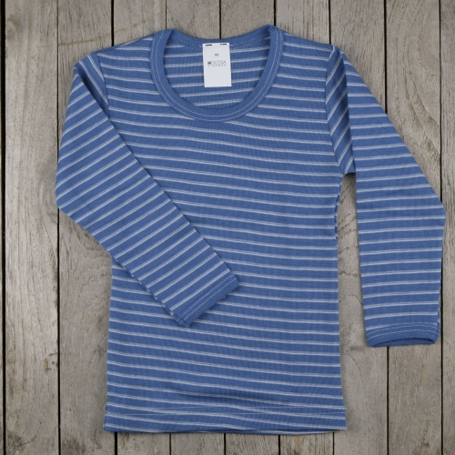 Children's Long-Sleeved Vest in Organic Merino Wool