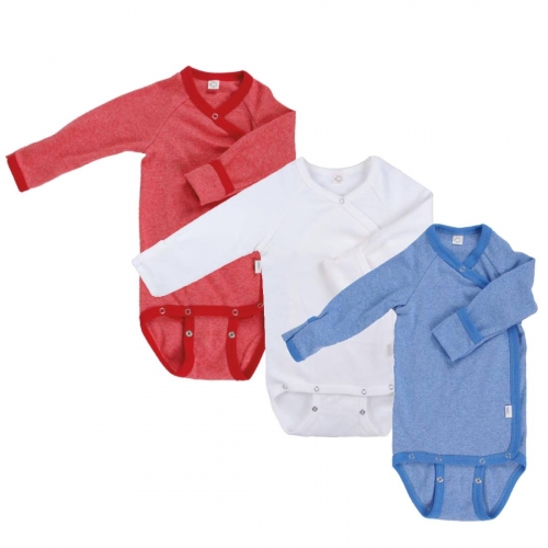 Wrap Baby Body in Organic Cotton with Fold Over Scratch Mitts