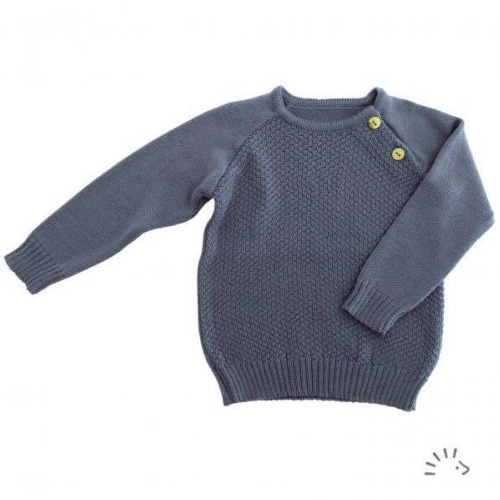 Textured Jumper in Organic Cotton