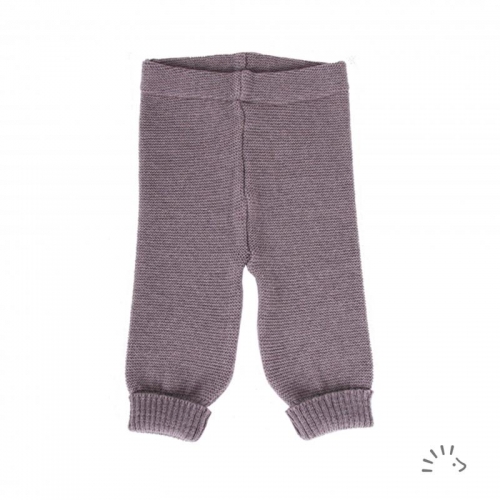 Knitted Baby Trousers in Organic Merino Wool Knitted Baby Trousers in Organic Merino Wool