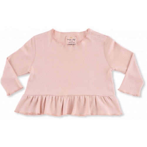 Incredibly Soft Supima Organic Cotton Ebi Frill Blouse Incredibly Soft Supima Organic Cotton Ebi Frill Blouse