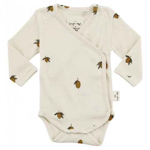 Lemon Print Organic Cotton Wrap Baby Body Lemon Print Organic Cotton Wrap Baby Body