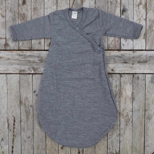 Organic Wool & Silk Fine Rib Sleeping Bag with Arms Organic Wool & Silk Fine Rib Sleeping Bag with Arms