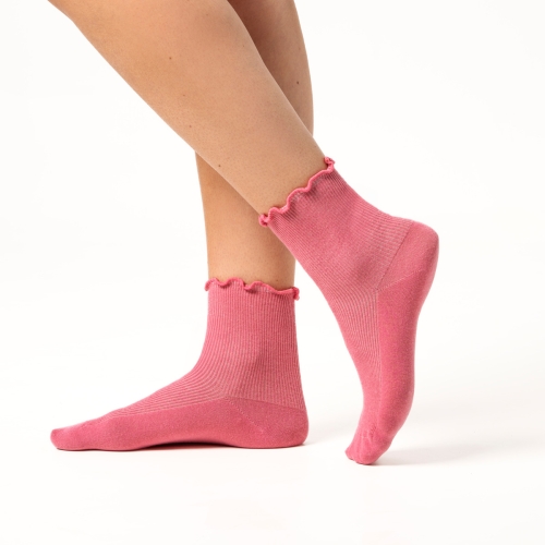 2-Pack Organic Cotton Sock with Ruffled Cuffs