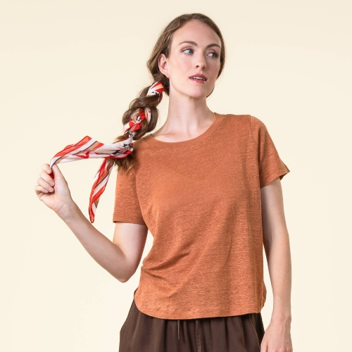 Women's Telsa T-Shirt in 100% Linen